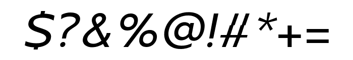 Moula Italic Font OTHER CHARS