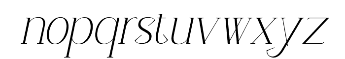 Mouncella Italic Font LOWERCASE