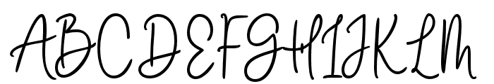 Mounhal-Regular Font UPPERCASE
