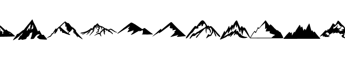 Mountains Bundle Font LOWERCASE