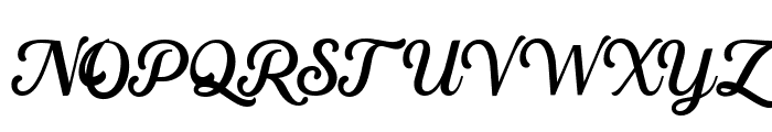Mounthy Script Regular Font UPPERCASE