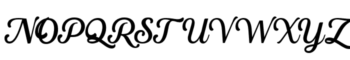 MounthyScript-Regular Font UPPERCASE