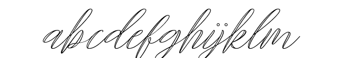 Mountique Inline Regular Font LOWERCASE