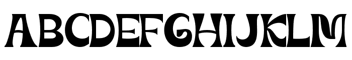 Mourghan-Regular Font UPPERCASE