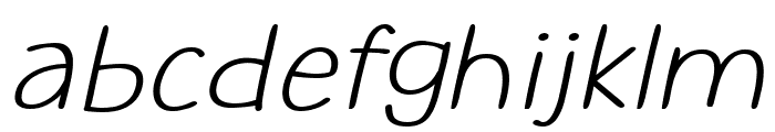 Mousseline Pro Light Italic Font LOWERCASE