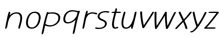 Mousseline Pro Light Italic Font LOWERCASE