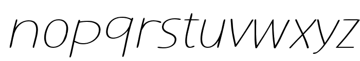 Mousseline Pro Thin Italic Font LOWERCASE