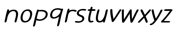MousselinePro-Italic Font LOWERCASE