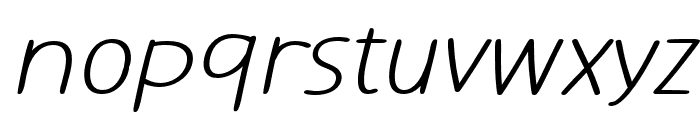 MousselinePro-LightItalic Font LOWERCASE