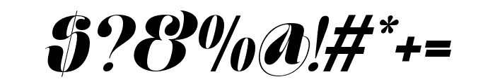 Moxtas Black Italic Font OTHER CHARS