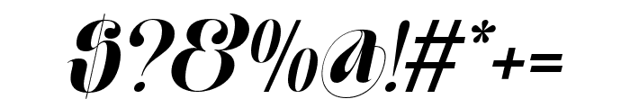 Moxtas Bold Italic Font OTHER CHARS