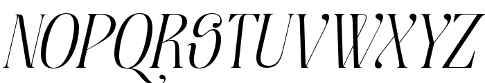 Moxtas Light Italic Font UPPERCASE