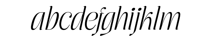 Moxtas Light Italic Font LOWERCASE