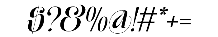 Moxtas Medium Italic Font OTHER CHARS