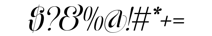 Moxtas Regular Italic Font OTHER CHARS