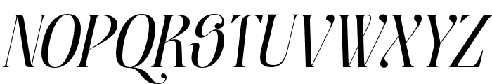 Moxtas Regular Italic Font UPPERCASE