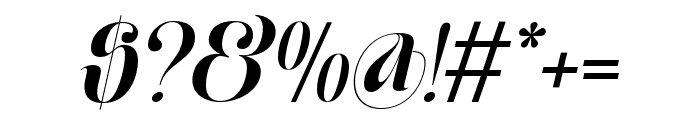 Moxtas Semibold Italic Font OTHER CHARS