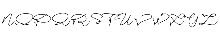 Mr Dj Signature Monoline Font UPPERCASE
