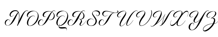 MrsHannah-Italic Font UPPERCASE