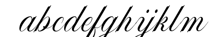 MrsHannah-Italic Font LOWERCASE