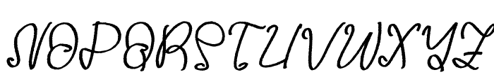 Mubykine Charlott Italic Font UPPERCASE