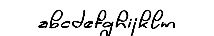Mubykine Charlott Italic Font LOWERCASE