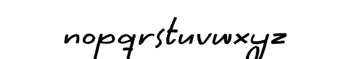 Mubykine Charlott Italic Font LOWERCASE