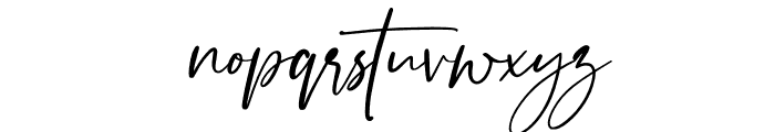 Muchly Script Font LOWERCASE