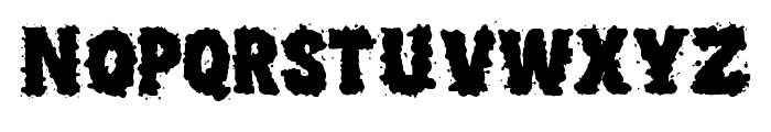 Muddy Splatter By Squee Regular Font UPPERCASE