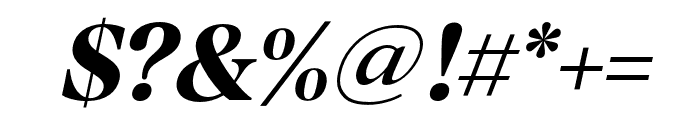 MugelloSerif-Italic Font OTHER CHARS