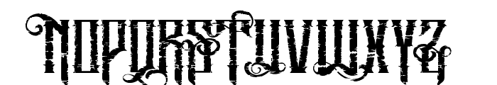 Mughals Distressed Regular Font UPPERCASE