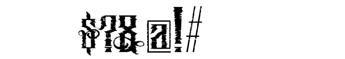 MughalsDistressed-Regular Font OTHER CHARS