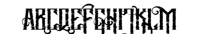 MughalsDistressed-Regular Font UPPERCASE