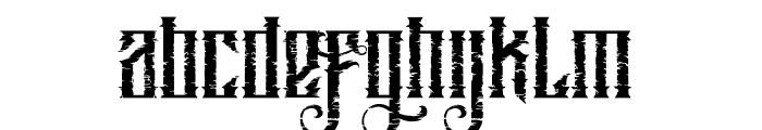 MughalsDistressed-Regular Font LOWERCASE