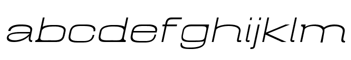 Mugio-ThinSlanted Font LOWERCASE
