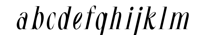 Mugiyako-Oblique Font LOWERCASE