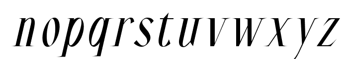 Mugiyako-Oblique Font LOWERCASE