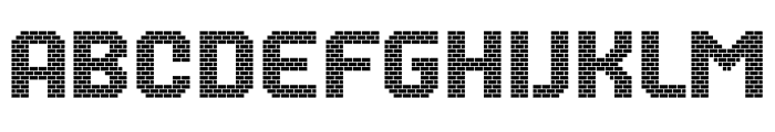 MultiType Brick Mega Blocks Font LOWERCASE