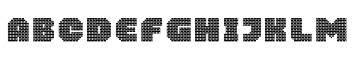 MultiType Brick Wall Font UPPERCASE