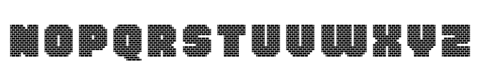 MultiType Brick Wall Font LOWERCASE