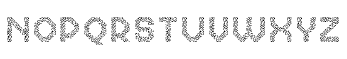 MultiType Glitch Noise Font UPPERCASE
