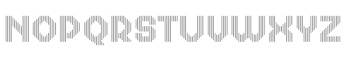 MultiType Lines Regular 3 Font UPPERCASE