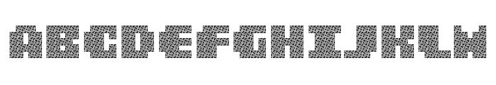 MultiType Maze Display Font LOWERCASE