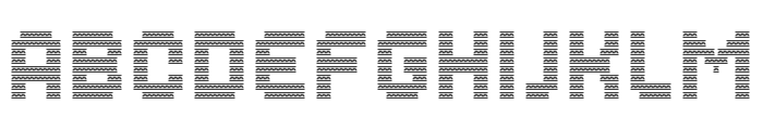 MultiType Maze Greek Key Font LOWERCASE