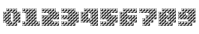 MultiType Maze Stairs Display Font OTHER CHARS