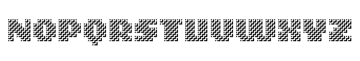 MultiType Maze Stairs Display Font UPPERCASE