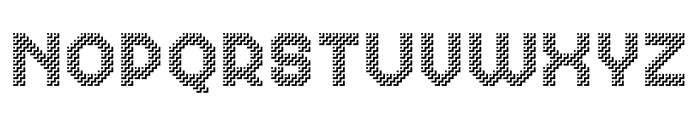 MultiType Maze Stairs Font UPPERCASE