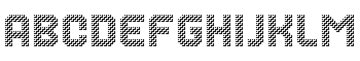 MultiType Maze Stairs Font LOWERCASE