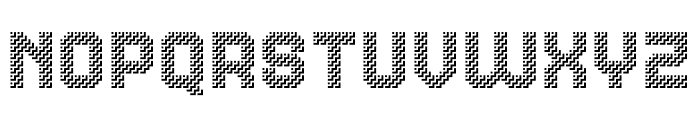 MultiType Maze Stairs Font LOWERCASE