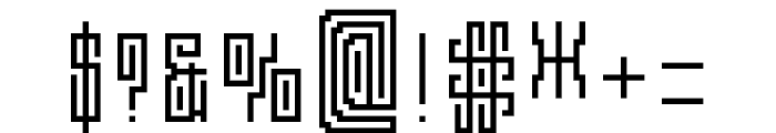 MultiType Maze Symbols Font OTHER CHARS